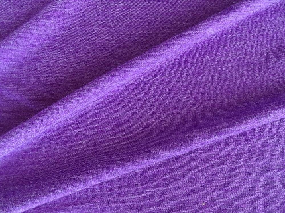 Sale- reduced 40% as off grain- 1.45m Monaco Lilac 75% Merino 25% Polyester 180g Knit