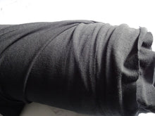 Load image into Gallery viewer, 50cm Neilson Black 95% Merino 5% Spandex Jersey Knit 240g 155cm warmer winter fabric