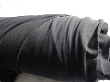 Load image into Gallery viewer, 80cm Neilson Black 95% Merino 5% Spandex Jersey Knit 240g 155cm warmer winter fabric