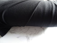 Load image into Gallery viewer, 50cm Neilson Black 95% Merino 5% Spandex Jersey Knit 240g 155cm warmer winter fabric