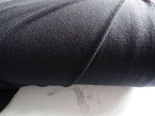 Load image into Gallery viewer, 50cm Neilson Black 95% Merino 5% Spandex Jersey Knit 240g 155cm warmer winter fabric