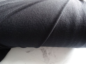 50cm Neilson Black 95% Merino 5% Spandex Jersey Knit 240g 155cm warmer winter fabric