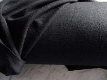 Load image into Gallery viewer, 50cm Neilson Black 95% Merino 5% Spandex Jersey Knit 240g 155cm warmer winter fabric