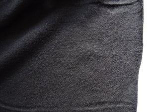 50cm Neilson Black 95% Merino 5% Spandex Jersey Knit 240g 155cm warmer winter fabric