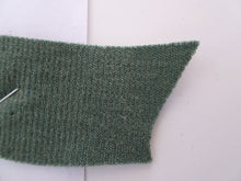 Load image into Gallery viewer, 1m Willow Green 68% merino 32% polyester rib knit 196g- precut 1m