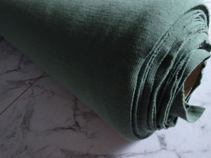 1m Willow Green 68% merino 32% polyester rib knit 196g- precut 1m