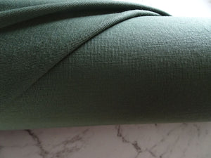 1.5m Willow Green 68% merino 32% polyester rib knit 196g