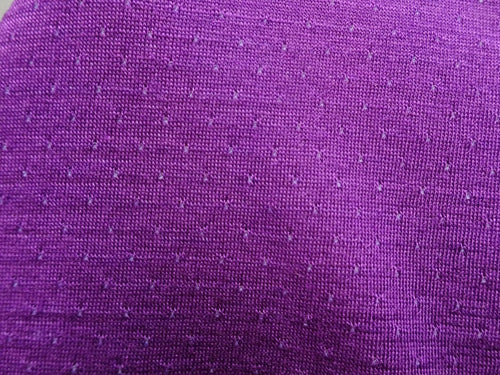 23cm Vivid Purple Eyelet 51% Merino 34% tencel 15% nylon 150g Knit Fabric 165cm