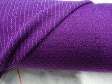 Load image into Gallery viewer, 23cm Vivid Purple Eyelet 51% Merino 34% tencel 15% nylon 150g Knit Fabric 165cm