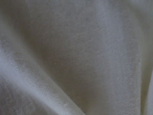 44cm Winter White 150g 100% Merino Jersey Knit Fabric Nice for babywear