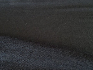 79cm Danish Black 98% Merino 2% elastane Sweatshirting 255g Terry looped backing