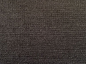 60cm Saddle Black  75% Merino 25% Polyester 230g  Waffle Knit- precut
