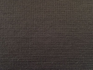 2.3m Saddle Black  75% Merino 25% Polyester 230g  Waffle Knit- precut