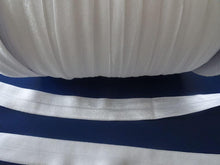 Load image into Gallery viewer, 1.3m Wider 25mm White FOE Fold Over Elastic