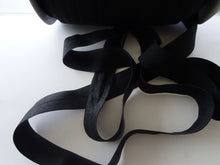 Load image into Gallery viewer, 1.4m Wider 25mm 1&quot; Black FOE Fold Over Foldover Elastic
