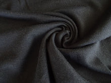 Load image into Gallery viewer, 79cm Danish Black 98% Merino 2% elastane Sweatshirting 255g Terry looped backing