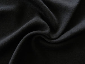 86cm Black Knight Interlock 100% Merino 250g 150cm- precut pieces only