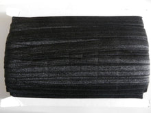 Load image into Gallery viewer, 50 yards / 45.7m  Roll Black Fold Over Elastic FOE  Foldover 15mm wide