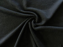 Load image into Gallery viewer, 1m Orient Black Rib Knit 100% Merino 175g 150cm wide-merino rib knit fabric