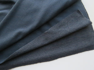 2m Light airforce blue  brushed back sweatshirt fabric 38% merino 54% polyester 8% elastane 280g- precut 2m pieces only