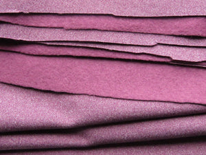 2m Emeline Plum 38% merino 54% polyester 8% elastane brushed sweatshirting 285g- precut piece