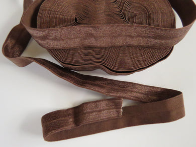 5m Light Chocolate Brown Fold over elastic foldover FOE 15mm