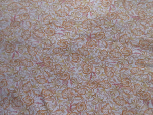 2m Autumn tones floral printed linen cotton jersey knit 150cm