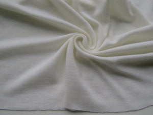 1.1m Devonshire Cream Rib Knit 100% Merino Wool 175g 138cm wide
