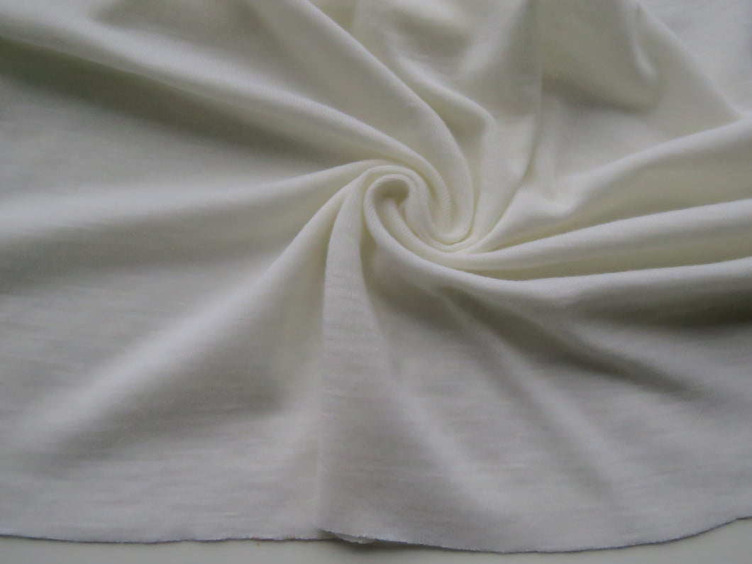 1.1m Devonshire Cream Rib Knit 100% Merino Wool 175g 138cm wide