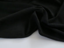 Load image into Gallery viewer, 1m Catalonia Black 85% merino 15% core spun nylon 120g jersey knit -160cm