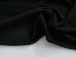 1m Catalonia Black 85% merino 15% core spun nylon 120g jersey knit -160cm