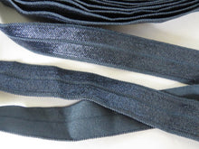 Load image into Gallery viewer, 2.7m Navy blue 15mm fold over elastic foldover foe