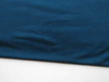 Load image into Gallery viewer, SALE 25% off as slight reduced width- 1m Brewston Dark teal 75% Merino Polyester 230g Knit- selvage flaw - precut length