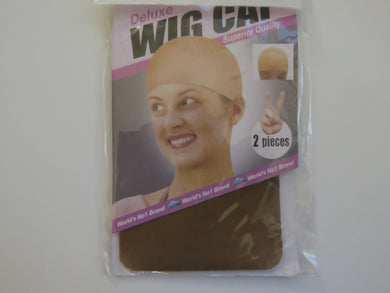 1 Pack comprising 2 wig caps in Natural brown.