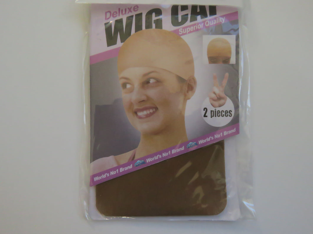 1 Pack comprising 2 wig caps in Natural brown.