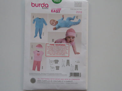 Burda Kids 9423- Baby toddler leggings ,hoodie pattern- use our merino