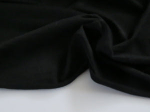 35cm Catalonia Black 85% merino 15% core spun nylon 120g jersey knit -160cm