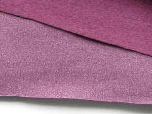 2m Emeline Plum 38% merino 54% polyester 8% elastane brushed sweatshirting 285g- precut piece