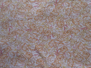 2m Autumn tones floral printed linen cotton jersey knit 150cm
