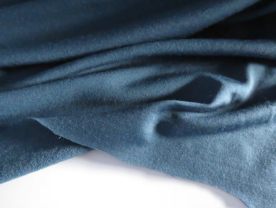 1m Peacock teal 38% Merino 46% Polyester 16% elastane 250g sweatshirt 170cm wide