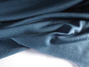 1m Peacock teal 38% Merino 46% Polyester 16% elastane 250g sweatshirt 170cm wide
