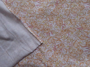 2m Autumn tones floral printed linen cotton jersey knit 150cm