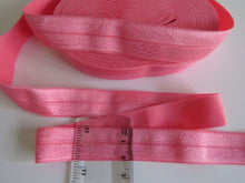 Load image into Gallery viewer, 4.5m Mid pink 20mm Fold over elastic FOE elastic Foldover
