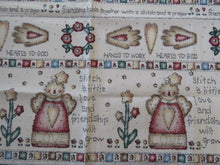 Load image into Gallery viewer, Stitch with Love and Friendship will grow panel 44x 58cm wide 100% cotton.