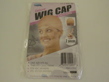 Load image into Gallery viewer, 1 Pack comprising 2 wig caps in Natural brown.