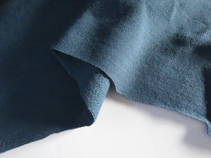 1m Peacock teal 38% Merino 46% Polyester 16% elastane 250g sweatshirt 170cm wide