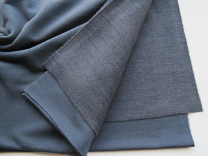 2m Light airforce blue  brushed back sweatshirt fabric 38% merino 54% polyester 8% elastane 280g- precut 2m pieces only
