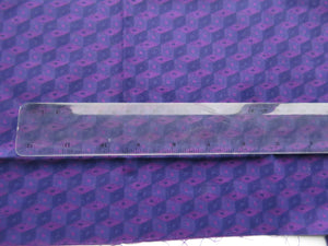 2 pieces Purple Geometric print  100% cotton 30x 50cm, 38cm x 49cm