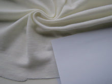 Load image into Gallery viewer, 1.1m Devonshire Cream Rib Knit 100% Merino Wool 175g 138cm wide