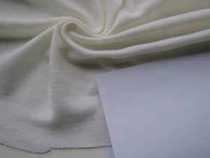 1.1m Devonshire Cream Rib Knit 100% Merino Wool 175g 138cm wide